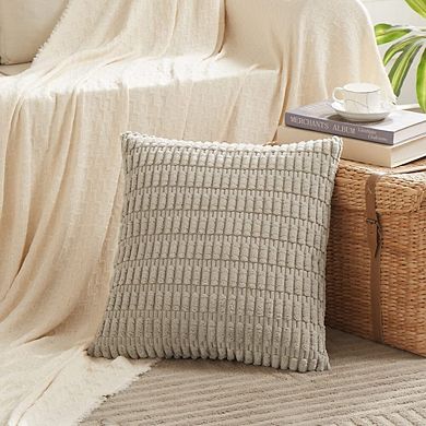 4 Packs Corduroy Throw Pillow Covers Striped Decorative for Living Room Couch Bed