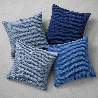 Boho Corduroy Throw Pillow Covers Set of 4 18x18 Inch Decorative for Sofa Couch Bed