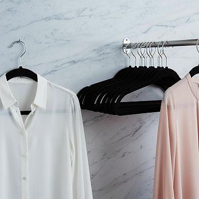 25 Pack Non Slip Velvet Hangers Space Saving Durable for Suits Dresses Pants Shirts Sweaters