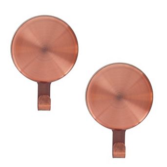 Magnetic Wreath Hanger Brushed Nickel Set of 2 for Glass Door or Metal Surface Holds 10lbs
