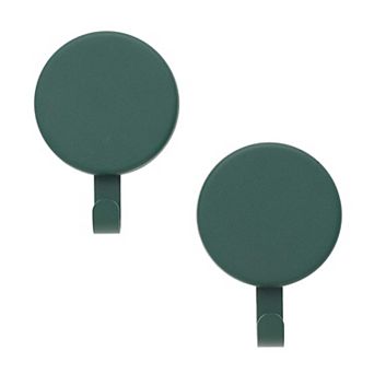 Magnetic Wreath Hanger Brushed Nickel Set of 2 for Glass Door or Metal Surface Holds 10lbs