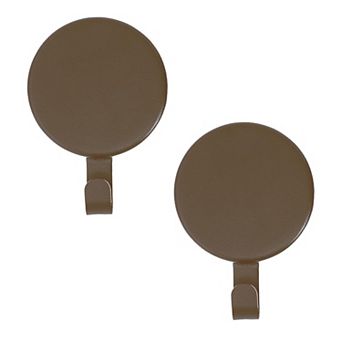 Magnetic Wreath Hanger Brushed Nickel Set of 2 for Glass Door or Metal Surface Holds 10lbs