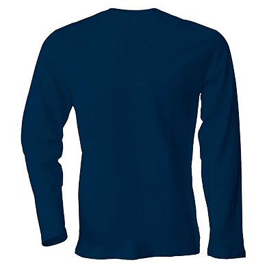 Kariban Mens Slim Fit Long Sleeve Crew Neck T-Shirt