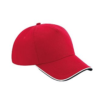 Beechfield Authentic Piped 5 Panel Cap