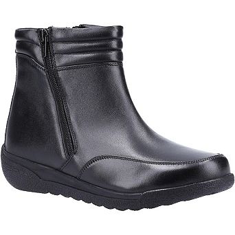 Fleet & Foster Womens/Ladies Morocco Twin Zip Leather Ankle Boots