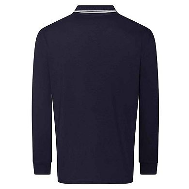 Awdis Mens Tipped Long-Sleeved Polo Shirt