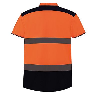 Yoko Mens Two Tone Hi-Vis Polo Shirt