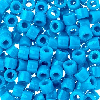 1000 pc John Bead 6mm Opaque Finish Plastic Pony Beads for Jewelry Making Bracelets Necklaces DIY
