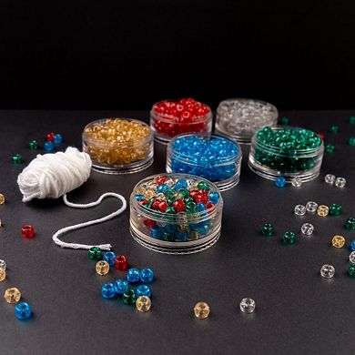 1000pcs John Bead 9mm Sparkle Plastic Pony Beads for Jewelry Making Bracelets Necklaces DIY