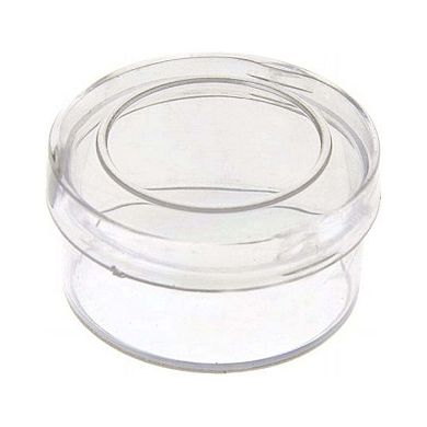 John Bead 3x1.2cm Clear Plastic Mini Round Jewelry Storage Organizer Containers with Lid, 12pcs