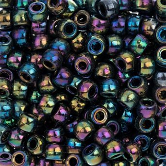 1000 pc John Bead 9mm Opaque Iris/AB Plastic Pony Beads for Jewelry Making Bracelets Necklaces DIY