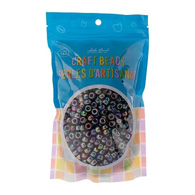 1000pcs John Bead 9mm Opaque Iris/AB Plastic Pony Beads for Jewelry Making Bracelets Necklaces DIY
