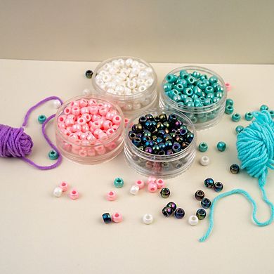 1000pcs John Bead 9mm Opaque Iris/AB Plastic Pony Beads for Jewelry Making Bracelets Necklaces DIY