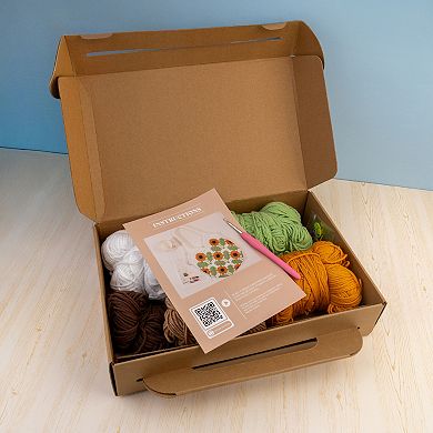 John Bead Sunflower Tote Bag Crochet DIY Kit