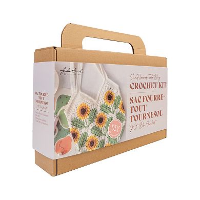 John Bead Sunflower Tote Bag Crochet DIY Kit