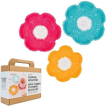 John Bead Flower Coasters Crochet DIY Kit