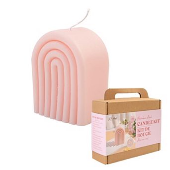 John Bead Pink Rainbow Arch DIY Art Decorative Candle Making Kit