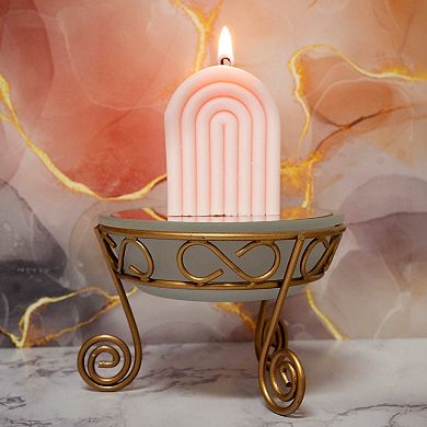 John Bead Pink Rainbow Arch DIY Art Decorative Candle Making Kit