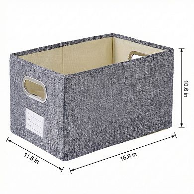 Storage Cube, Large Fabric Storage Bin with Handles for Shelves Closet Collapsible Storage Basket