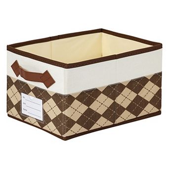 Storage Cube Printed Fabric Collapsible Storage Basket with Handle for Organizing Clothes Books