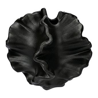 Modern Round Ceramic Vase for Decor Aesthetic Ribbed Sphere Vase for Single Stem 6.7"Lx6.7"Wx6.7"H