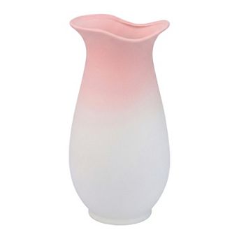 Modern Tall Ceramic Vase Slim Matte Decorative Flower Vases for Centerpieces 4.3"Lx4.3"Wx9.6"H