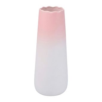 Modern Tall Ceramic Vase Slim Matte Decorative Flower Vases for Centerpieces 2.4"Lx2.4"Wx9.4"H