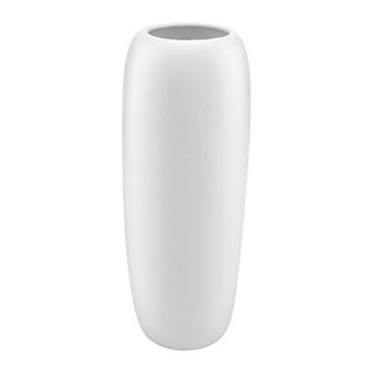 Modern Ceramic Vase for Home Decor Minimalist Tapered Flower Vase for Centerpiece 3.3"Lx3.3"Wx8.1"H