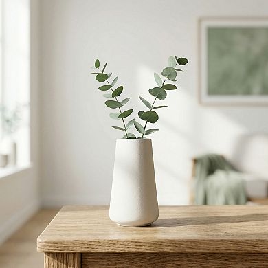 Ceramic Bud Vase Set, Small Decorative Flower Vases for Home Decor 3.4"Lx3.4"Wx5.9"H