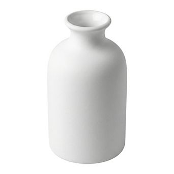 Ceramic Bud Vase Set, Small Decorative Flower Vases for Home Decor 3.1"Lx3.1"Wx5.6"H