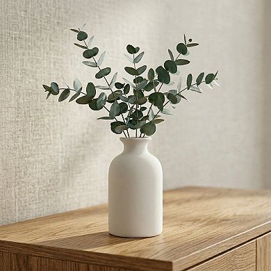 Ceramic Bud Vase Set, Small Decorative Flower Vases for Home Decor 3.1"Lx3.1"Wx5.6"H
