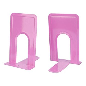 Metal Bookends Book Ends for Shelves Reinforced Iron Book Stopper for Heavy Books 5.2"Lx6.5"Wx8.5"H