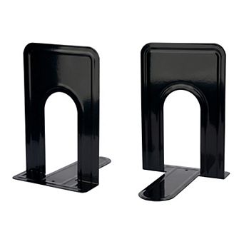 Metal Bookends Book Ends for Shelves Reinforced Iron Book Stopper for Heavy Books 5"Lx5.9"Wx7.5"H