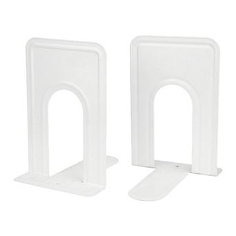 Metal Bookends Book Ends for Shelves Reinforced Iron Book Stopper for Heavy Books 5"Lx5.9"Wx7.5"H