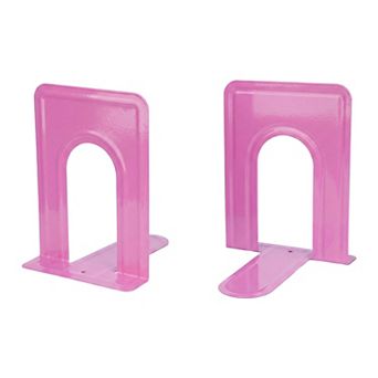 Metal Bookends Book Ends for Shelves Reinforced Iron Book Stopper for Heavy Books 5"Lx5.9"Wx7.5"H