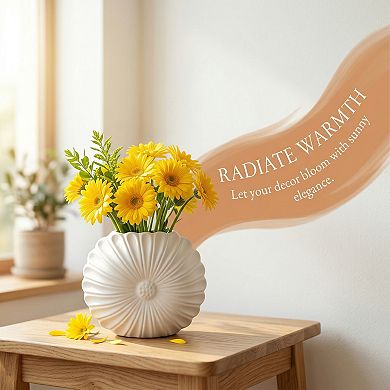 Modern Geometric Flower Vase Unbreakable Plastic Decorative Vase for Home 7.9"L x 1.2"W x 6.9"H