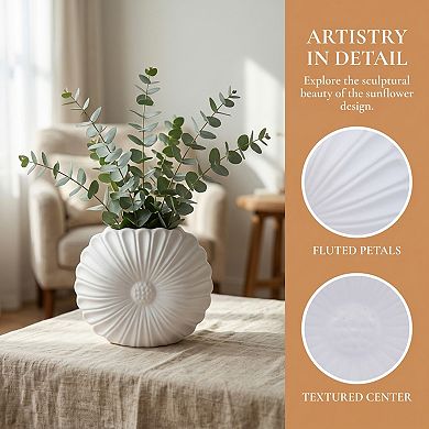 Modern Geometric Flower Vase Unbreakable Plastic Decorative Vase for Home 7.9"L x 1.2"W x 6.9"H