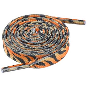 Leopard Print Flat Shoestrings Sports Shoe Laces for Sneakers 2 Pairs 47.2"