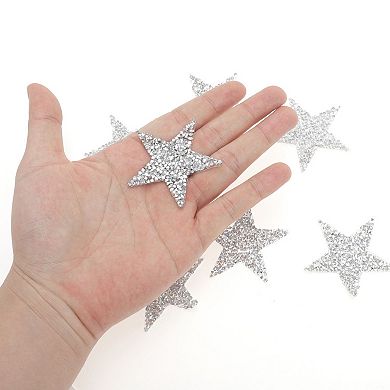 2.36"x2.36" 8Pcs Sew-On Rhinestone Patches Glitters Patches