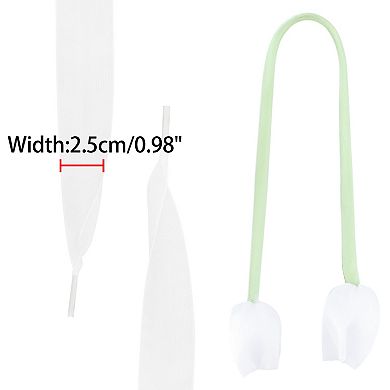 1 Pair 4 Tulip Charms Shoelaces Flat for Sneaker 47.2"