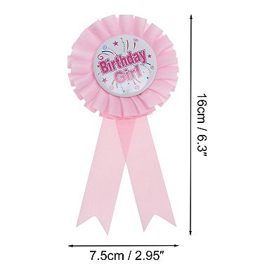 2Pcs Reusable Birthday Party Badge Corsage