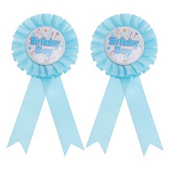 2 pc Reusable Birthday Party Badge Corsage