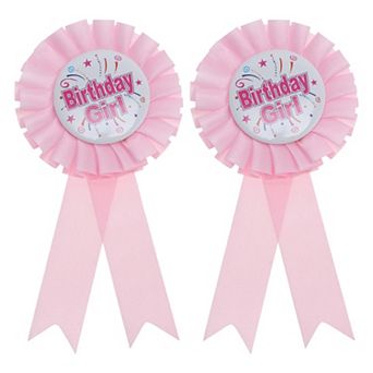 2 pc Reusable Birthday Party Badge Corsage