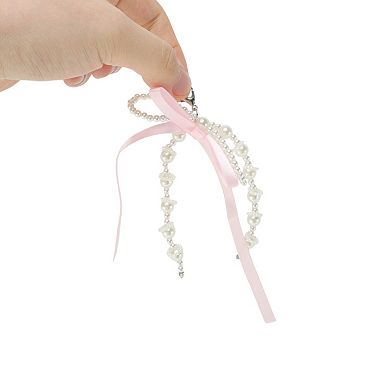Ribbon Pearl Bows Shoelace Charms