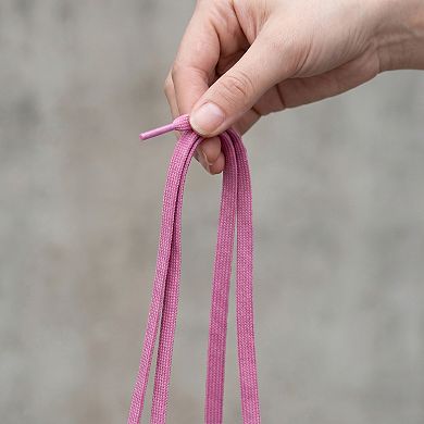 Elastic No Tie Flat Strings Slip-On Tieless Gradient Shoelaces with End Clips 1 Pair 39.4"