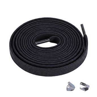Elastic No Tie Flat Strings Slip-On Tieless Gradient Shoelaces with End Clips 1 Pair 39.4"