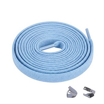 Elastic No Tie Flat Strings Slip-On Tieless Gradient Shoelaces with End Clips 1 Pair 39.4"