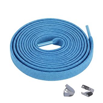Elastic No Tie Flat Strings Slip-On Tieless Gradient Shoelaces with End Clips 1 Pair 39.4"