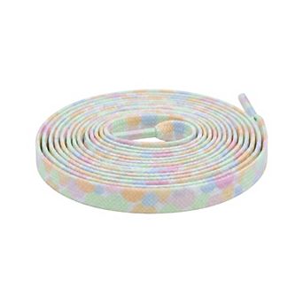 1 Pair Unisex Woven Colorful Print Shoelaces for Sneakers 47.24"