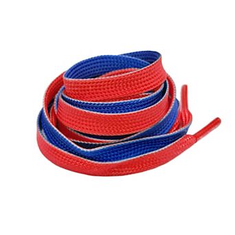 1 Pair Two-tone Flat Shoelaces Casual Stylish Shoestrings for Sneakers 47.2"